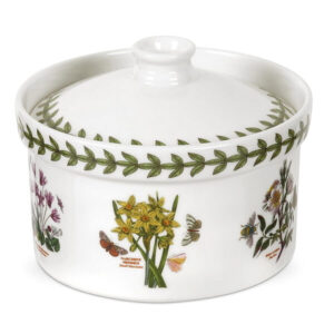 Касероль Portmeirion Botanic Garden з кришкою порцеляна малюнки квітів зовні форма для запікання та подачі страв оригінал