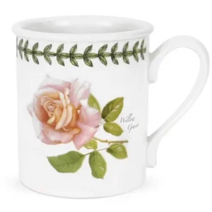 Кухоль кавовий Portmeirion Botanic Roses сортова Троянда лавровий вінок малюнок квіти якість декор виготовлений в Англії якість