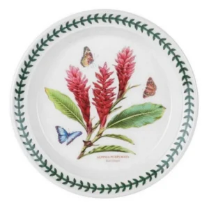 Тарілка Portmeirion Exotic Botanic Garden для закусок із зображенням квіти Імбиру та метелики 22 см виготовлена в Англії