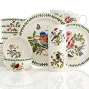 Комплект посуду Portmeirion Botanic Garden Birds тарілки чашки та боули з птахами оригінальний якісний англійський посуд Англія