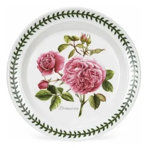 Тарілка десертна Botanic Roses діаметром 18 см із зображенням троянди та лавровий вінок виготовлена в Англії