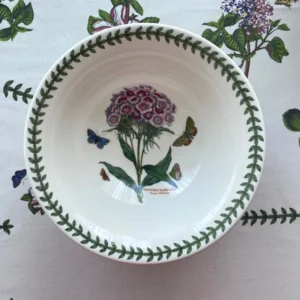 Тарілка для пасти Portmeirion Botanic Garden Гвоздика з квітами зовні Англія 20 см глибока форма оригінальний англійський посуд