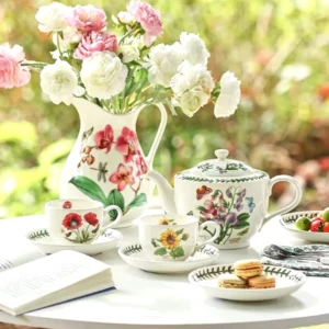 Чайний та столовий сервіз Portmeirion Botanic Garden з малюнками квітів, виготовлений в Англії