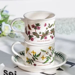 Чайна пара Portmeirion Botanic Garden 280 мл з квітами Жасмину чашка з блюдцем зроблені в Англії
