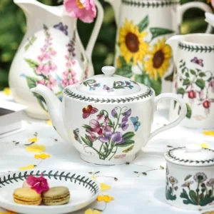 Купити англійський чайний набір Portmeirion Botanic Garden з квітами, оригінальний посуд Made in England