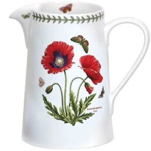 Глечик великий Portmeirion Botanic Garden порцеляна прикрашений квітами Маку та метеликами 1,7 л дизайн Англія