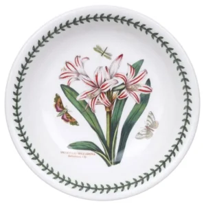 Тарілка для пасти Portmeirion Botanic Garden малюнок квіти Амариліса та лавровий вінок 22 см зроблена в Англії
