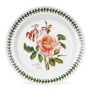 Тарілка десертна Portmeirion Botanic Roses 18см сортова Троянда лавровий вінок якісний посуд виготовлена в Англії якість