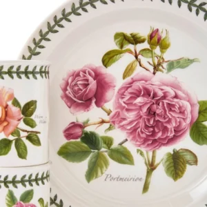 Посуд Portmeirion Botanic Roses тарілки чашки салатники сортові троянди лавровий вінок якість декор виготовлений в Англії