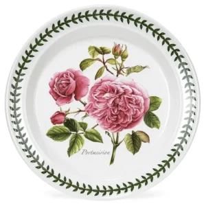 Тарілка столова 27см Portmeirion Botanic Roses малюнок сортова Троянда лавровий вінок якісний декор виготовлена в Англії якість