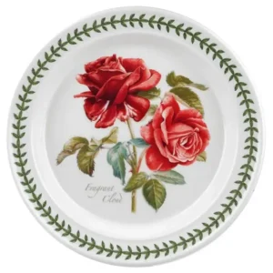 Тарілка столова 27см Portmeirion Botanic Roses малюнок сортова Троянда лавровий вінок якісний декор виготовлена в Англії якість