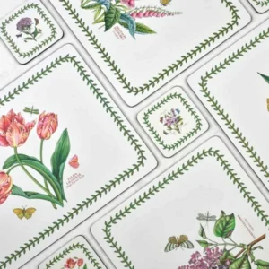 Набір коркових підставок Portmeirion Botanic Garden 6 штук різні малюнки квітів лавровий вінок якісний декор дизайн Англія