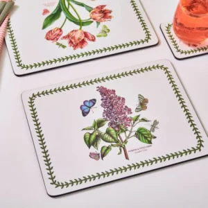 Підставки для столу Portmeirion Botanic Garden різні квіти лавровий вінок набір 6 штук коркова основа якість дизайн Англія