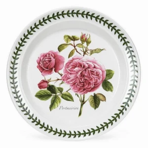 Тарілка Portmeirion Botanic Roses для закусок малюнок сортова Троянда 22см лавровий вінок якісний посуд виготовлено в Англії