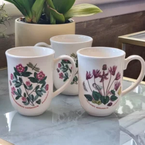 Кухоль форма Тюльпан Portmeirion Botanic Garden яскраві квіти метелики 320мл оригінальний якісний посуд виготовлено в Англії