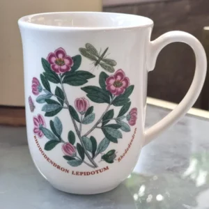 Кухоль форма Тюльпан Portmeirion Botanic Garden малюнок Рододендрон та яскраві метелики якісний англійський посуд 350мл