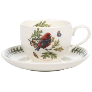 Чашка чайна Portmeirion Botanic Birds з блюдцем 230мл малюнок пташки та квіти англійський преміум посуд для чаювання
