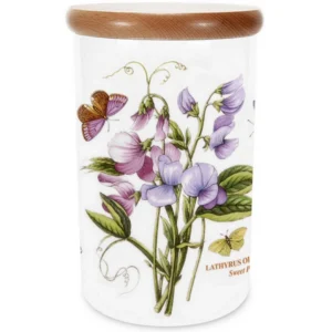 Велика банка Portmeirion Botanic Garden малюнок Запашний горошок, 20 см для зберігання продуктів виготовлено в Англії