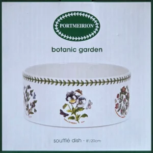 Кругла форма для запікання Portmeirion Botanic Garden з малюнками квітів та метеликів, порцеляна, діаметр 21 см