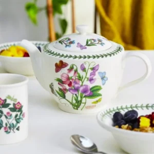 Англійський посуд Portmeirion Botanic Garden малюнки різні квіти та лавровий вінок англійського виробництва