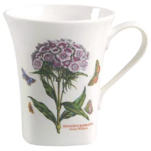 Кухоль великий порцеляновий Portmeirion Botanic Garden малюнок Гвоздика турецька та метелики 480 мл дизайн Англія