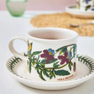 Кухоль чайний менший Portmeirion Botanic Garden малюнок квіти Фіалки триколірної та метелики зроблений в Англії