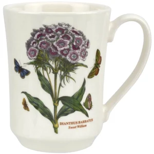 Купити кухоль великий Portmeirion Botanic Garden з малюнком Гвоздики і метеликів, виготовлений в Англії