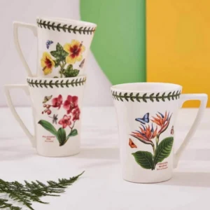 Кухлі Мандарин Portmeirion Exotic Botanic Garden з тропічними квітами та лавровим вінком принесуть особливу естетику вашій оселі
