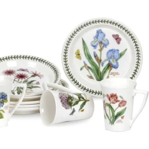 Посуд Portmeirion Botanic Garden з різними малюнками квітів та лавровим вінком оригінального англійського дизайну
