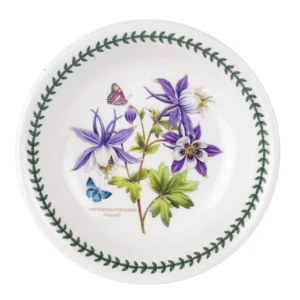 Тарілка для пасти Portmeirion Exotic Botanic Garden з квітами аквілегії англійського виробництва чудово підійде для обіду