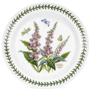 Тарілка столова Portmeirion Botanic Garden 27 см із наперстянкою та класичним лавровим вінком виготовлена в Англії