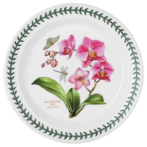 Тарілка столова Portmeirion Exotic Botanic Garden з орхідеєю та відомим лавровим вінком стане чудовим елементом для сервірування