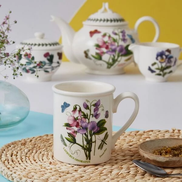Кухоль кавовий Portmeirion Botanic Garden ювілейний із запашним горошком чудово підійде для красивого доповнення вашої колекції