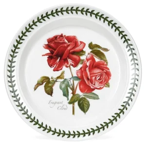 Тарілка Portmeirion Botanic Roses для закусок малюнок Троянда і лавровий вінок якісний посуд виготовлений в Англії