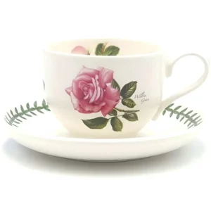 Чашка чайна Portmeirion Botanic Roses з блюдцем купити чашку з малюнком троянди