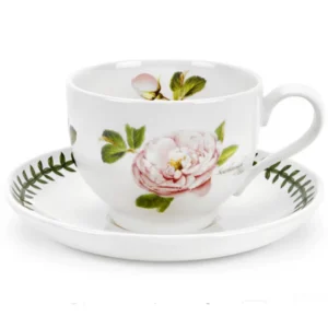 Чашка чайна Portmeirion Botanic Roses з блюдцем купити чашку з малюнком троянди